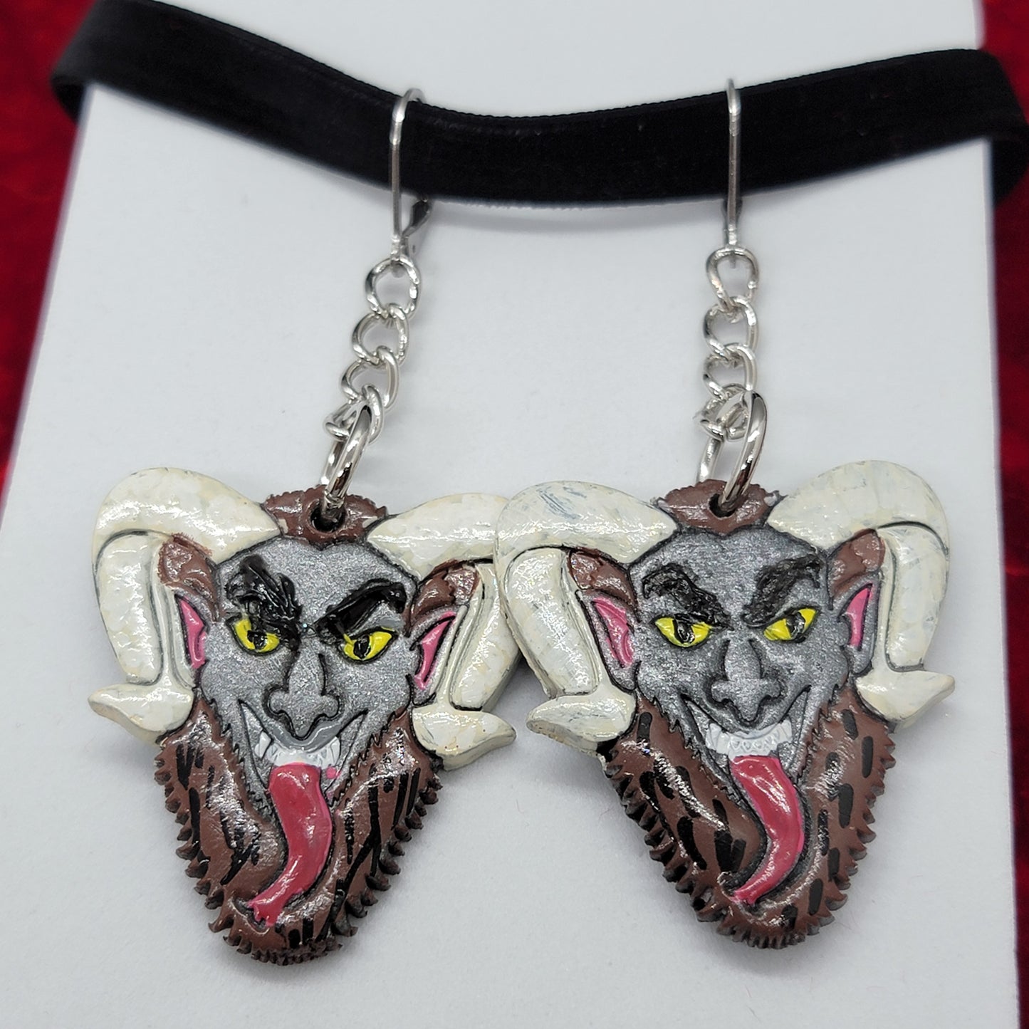 Krampus earrings