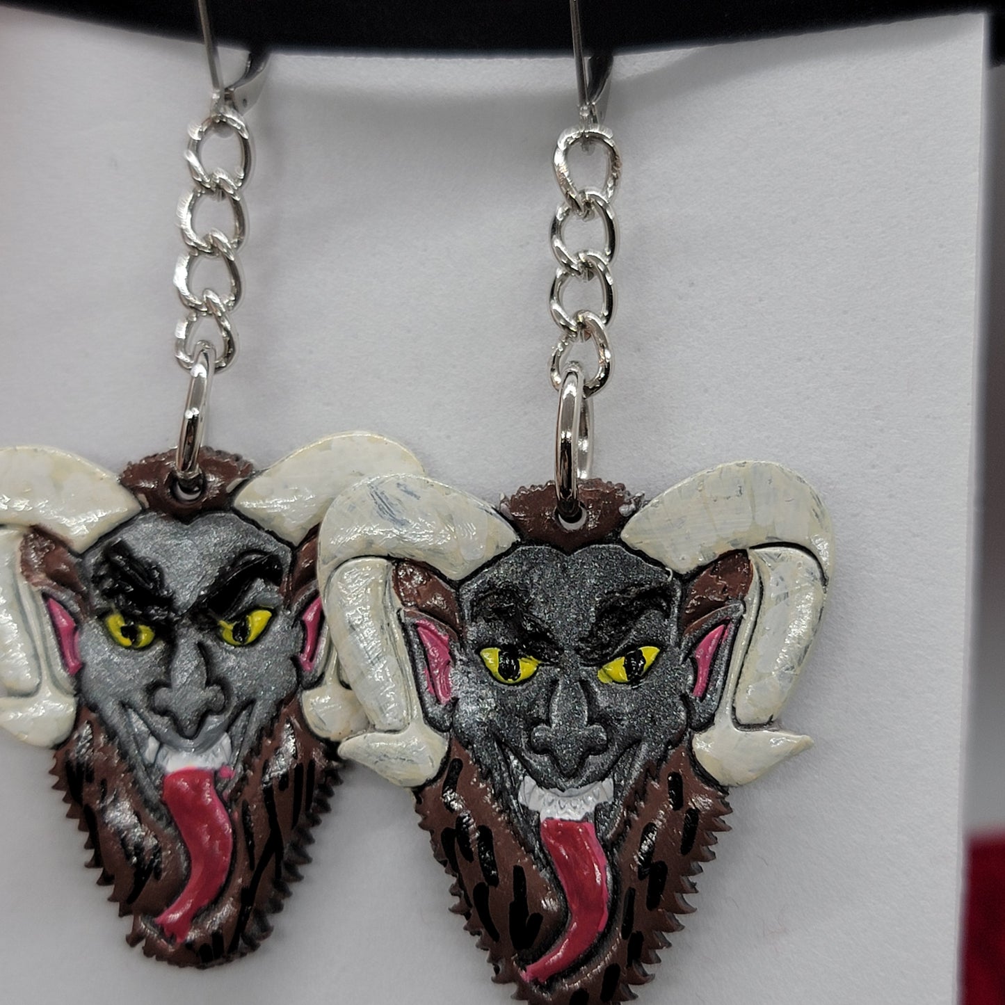 Krampus earrings