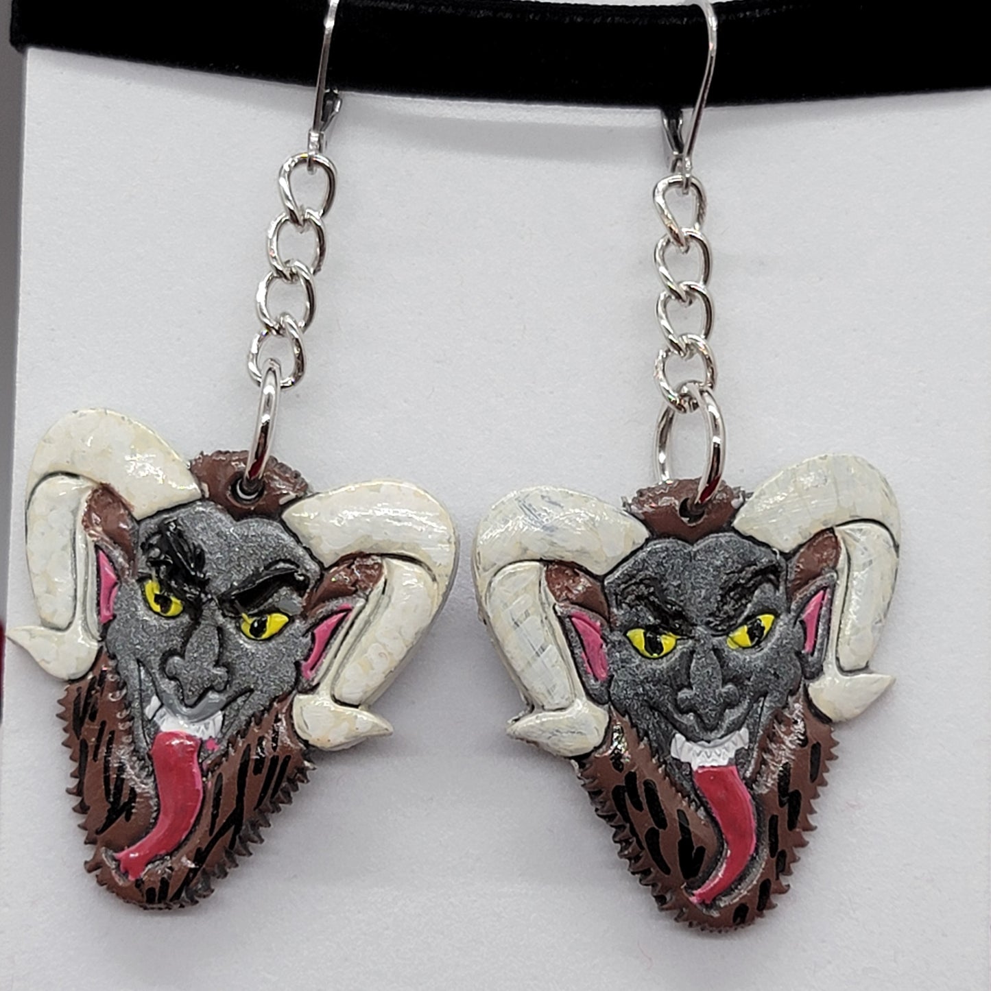 Krampus earrings